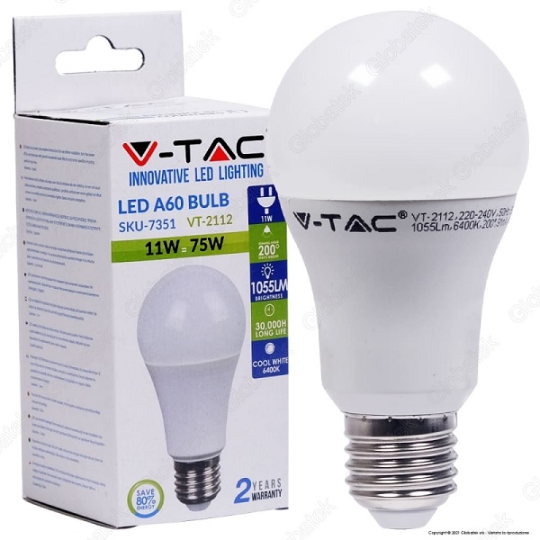 Lampada Led Goccia 11w E27 Luce Calda 1055 Lumen